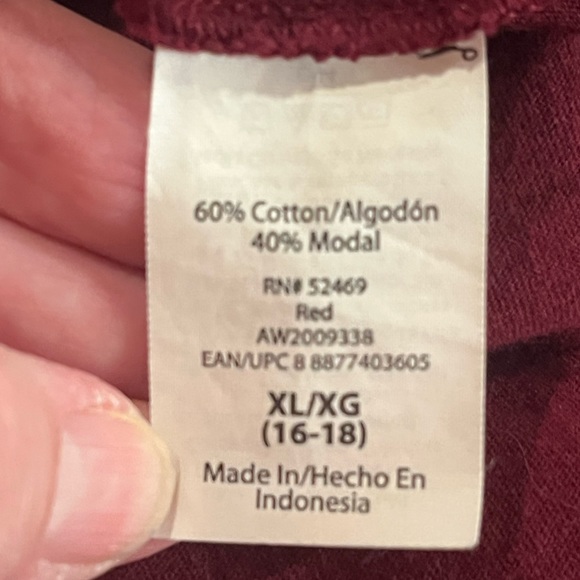 Athletic Works Tank Top.  Size XL.  Dark Red - Picture 6 of 8